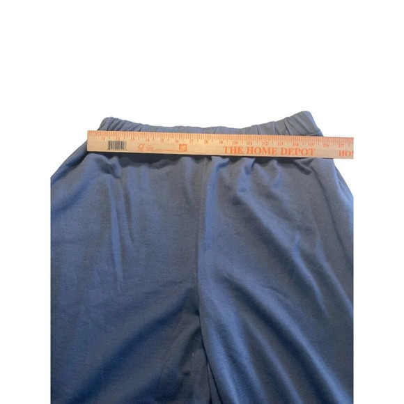 Area Stars Wide Leg Elastic Waist Relaxed Fit Blue Lounge Pants Size XL - Picture 4 of 11